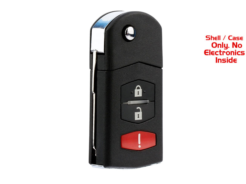 1x New Keyless Entry Remote Control Key Fob Case Shell For Mazda - CC43-67-5RYC