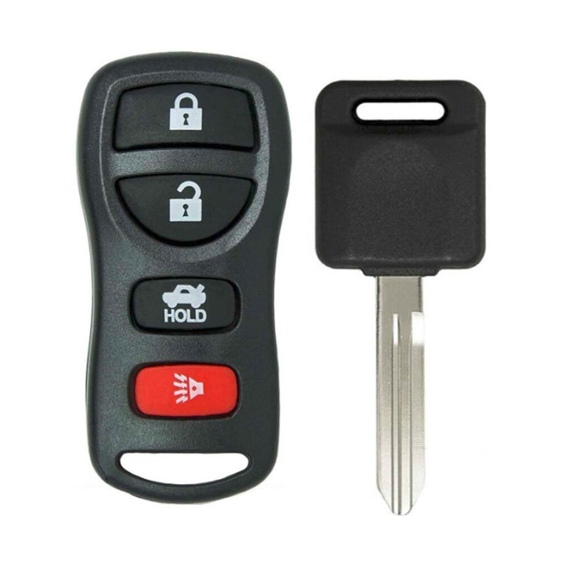 1x New Replacement Keyless Remote with Ignition Key For Nissan ID 46 Chip N104T
