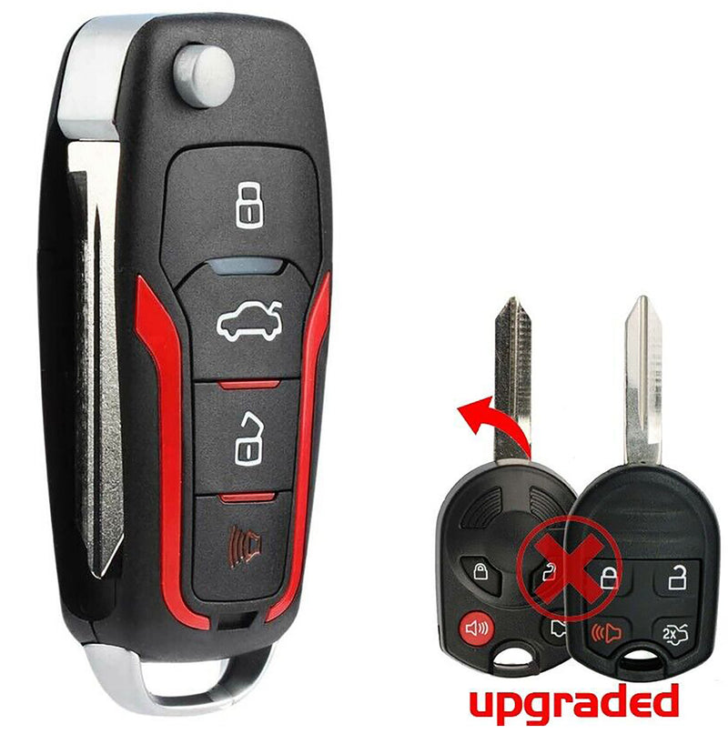 1x New Replacement Keyless Entry Remote Key Fob Compatible with & Fit For Ford Mazda Lincoln Mercury - MPN CWTWB1U793-UP-02