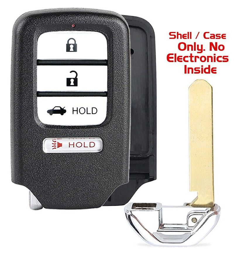 1x New Replacement Proximity Key Fob SHELL / CASE Compatible with & Fit For Honda Vehicles - MPN ACJ932HK1210A-SHELL-02 (NO electronics or Chip inside)