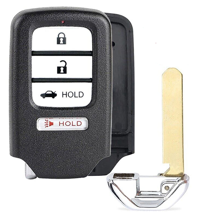 1x New Replacement Proximity Key Fob SHELL / CASE Compatible with & Fit For Honda Vehicles - MPN ACJ932HK1210A-SHELL-02 (NO electronics or Chip inside)