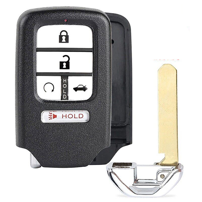 1x New Replacement Proximity Key Fob SHELL / CASE Compatible with & Fit For Honda Vehicles - MPN KR5V2X-SHELL-04 (NO electronics or Chip inside)