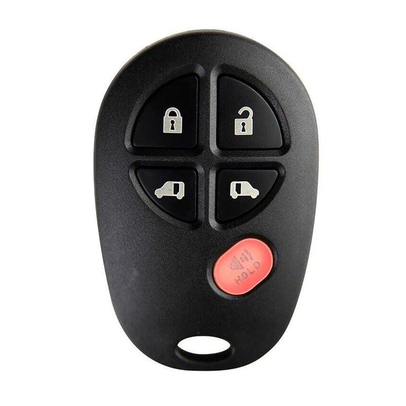 1x New Replacement Key Fob Remote Compatible with & Fit For 2004-2020 Toyota Sienna - MPN GQ43VT20T-02