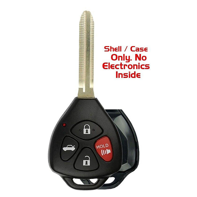 1x New Replacement Key Fob Extremely Strong SHELL / CASE Compatible with & Fit For Toyota - MPN HYQ12BBY-12 (NO electronics or Chip inside)