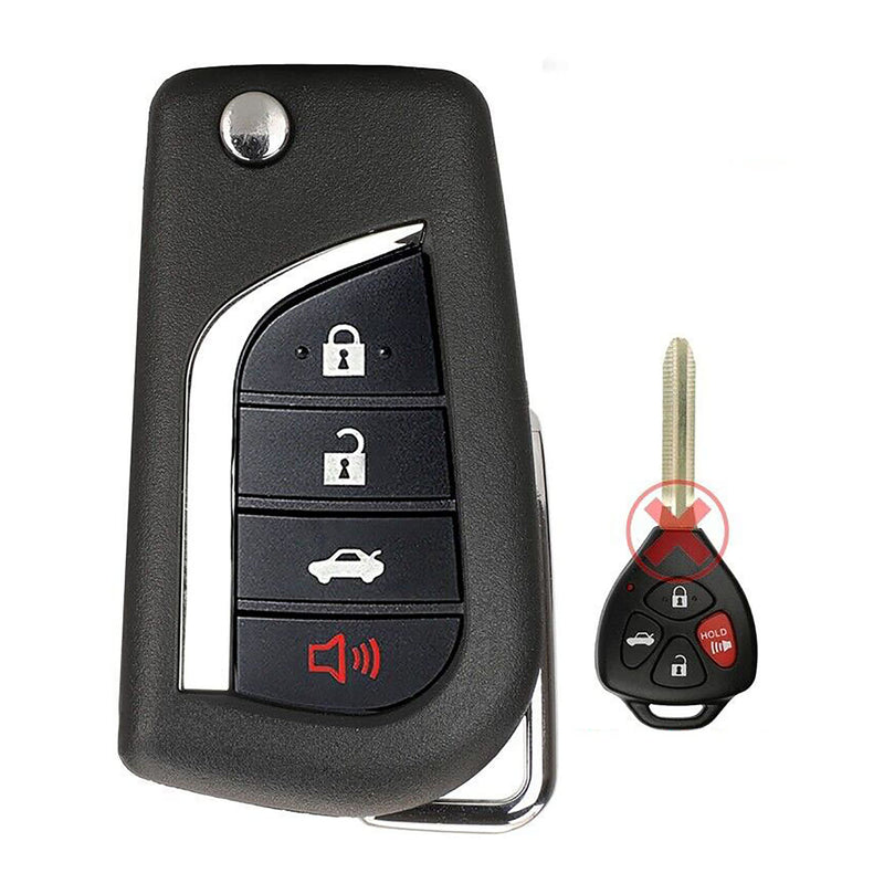 1x New Replacement Key Fob Compatible with & Fit For Toyota HYQ12BBY G Chip (Read Description) - MPN HYQ12BBY-M-04
