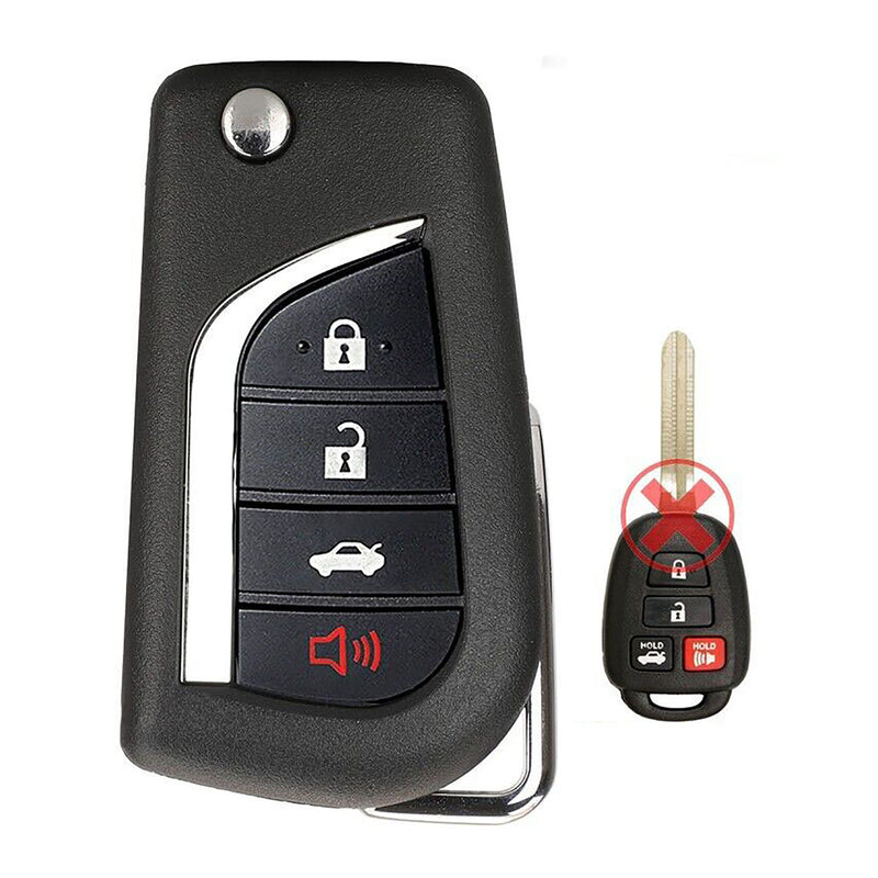 1x New Replacement Key Fob Compatible with & Fit For Toyota HYQ12BDM HYQ12BEL H Chip -Read Description - MPN HYQ12BDM-M-04