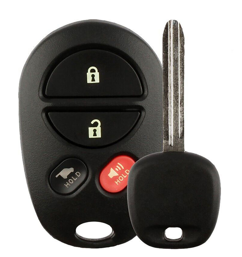 1x New Replacement Transponder Key Remote Compatible with & Fit For Toyota G chip - MPN TOY44G-PT-C-04