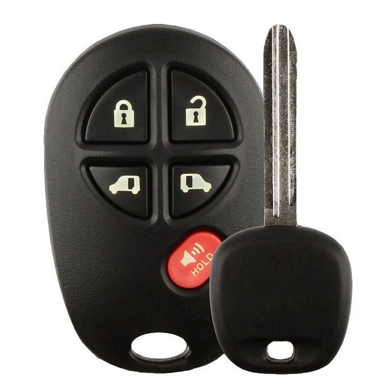 1x New Replacement Transponder Key Remote Compatible with & Fit For 2011-2014 Toyota Sienna - G chip - MPN TOY44G-PT-C-06