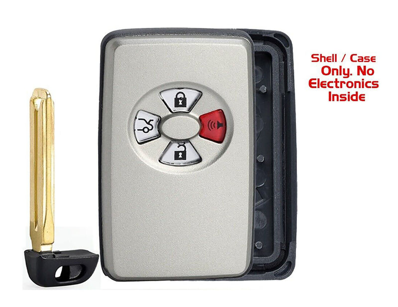 1x New Quality Replacement Prox Key Fob SHELL / CASE Compatible with & Fit For 2005-2007 Toyota Avalon - MPN HYQ14AAF-04 (NO electronics or Chip inside)