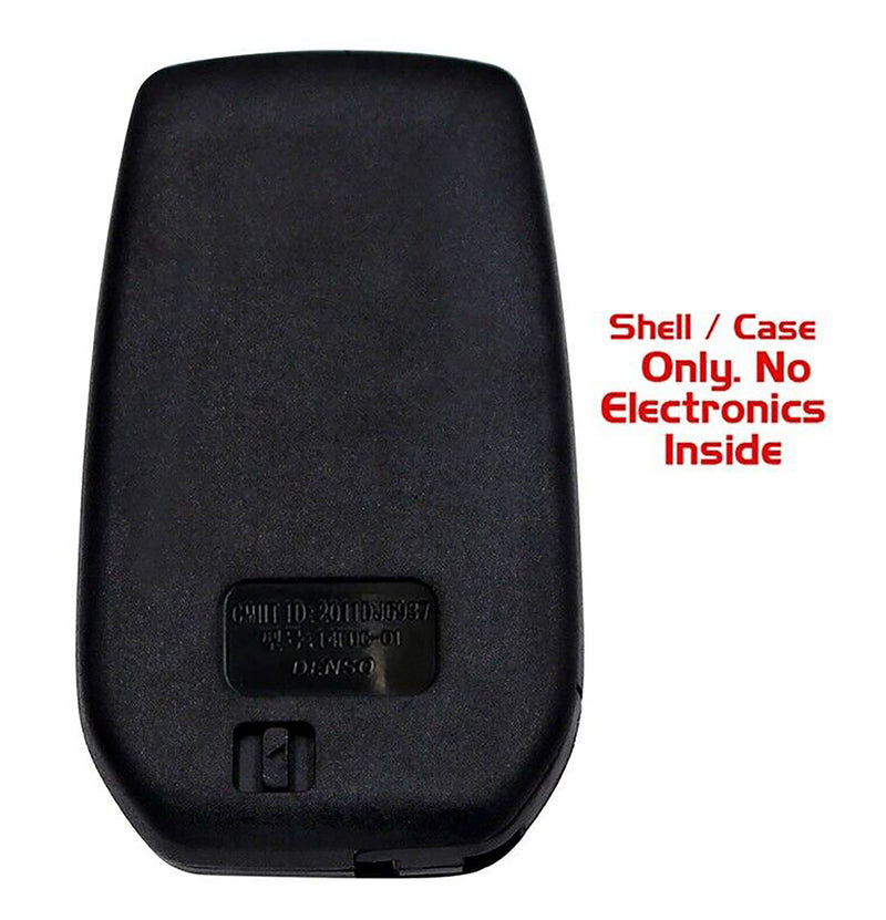 1x New Quality Replacement Key Fob SHELL / CASE Compatible with & Fit For 2020-2021 Toyota LandCruiser - MPN HYQ14FBB-N-04 (NO electronics or Chip inside)
