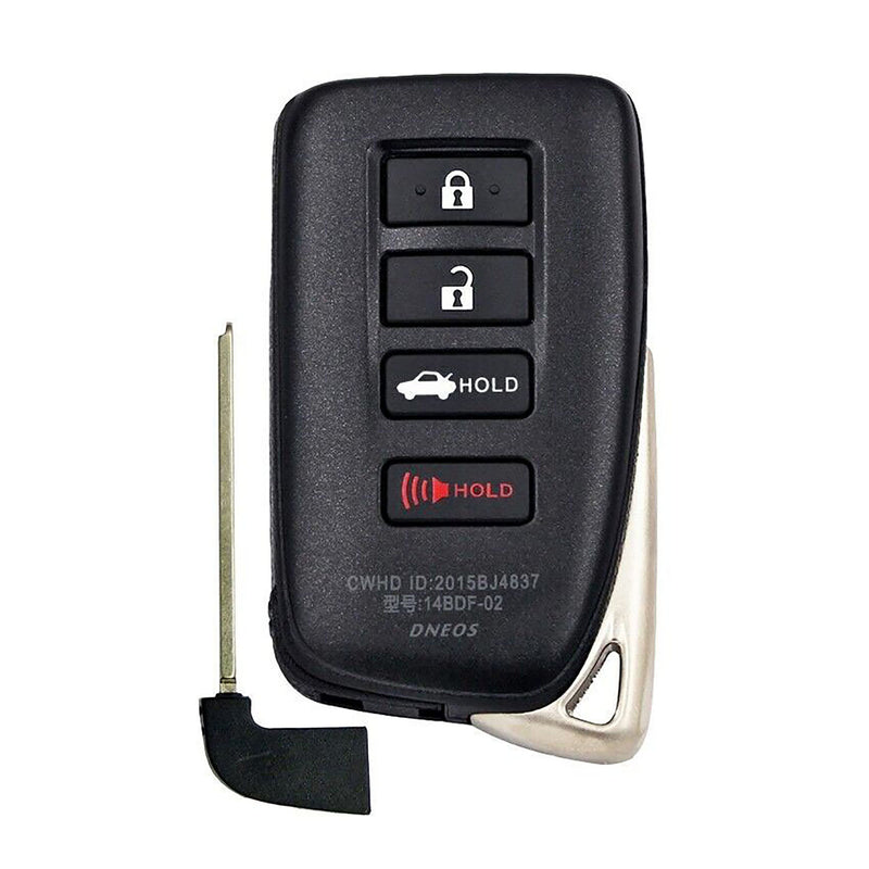 1x New Replacement Proximity Key Fob Remote Compatible with & Fit For 2014-2020 Lexus RCF - HYQ14FBA-NL-04