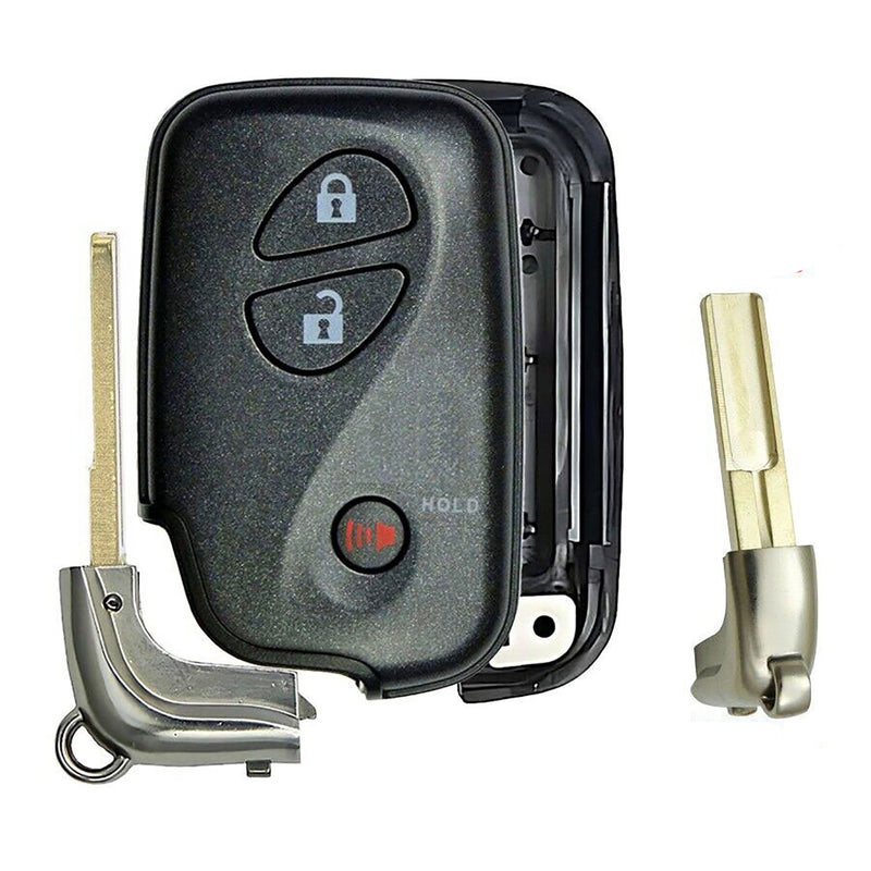 1x New Replacement Prox Key Fob Remote SHELL / CASE Compatible with & Fit For Lexus Vehicles - HYQ14ACX-NS-80K-04 (NO electronics or Chip inside)