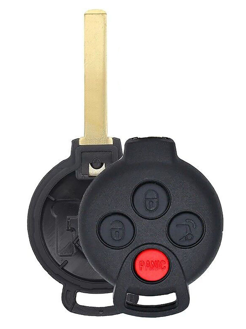 1x New Replacement Key Fob Remote SHELL / CASE Compatible with & Fit For 2008-2015 Smart Compatible with & Fit For Two - MPN KR55WK45144-04 (NO electronics or Chip inside)