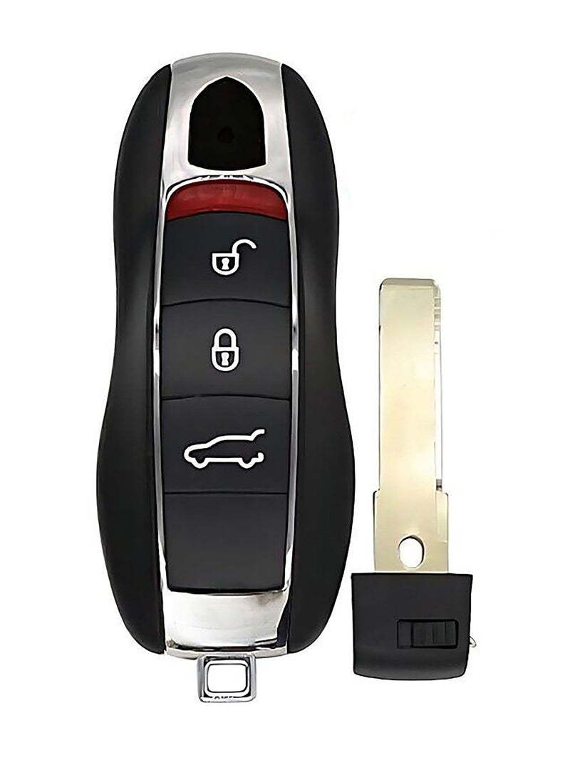 1x New Replacement Proxy Key Fob Remote SHELL / CASE Compatible with & Fit For Porsche Vehicles - MPN KR55WK50138-04 (NO electronics or Chip inside)