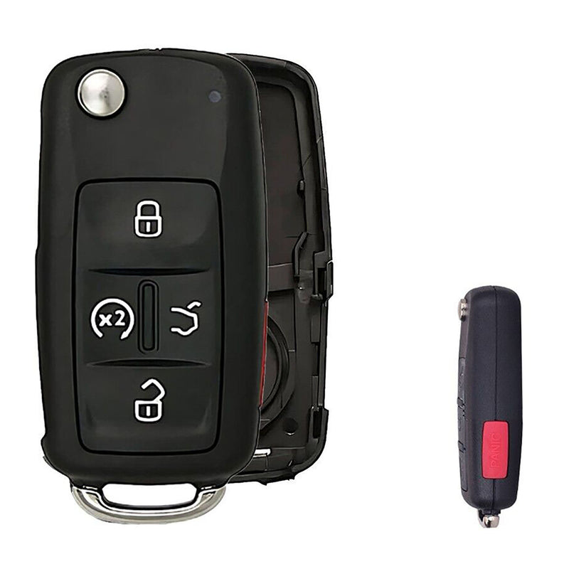 KeylessCanada 1x New Replacement Key Fob Remote SHELL / CASE Compatible with & Fit For Volkswagen VW Vehicle - MPN NBGFS93N-02 (NO electronics or Chip inside)