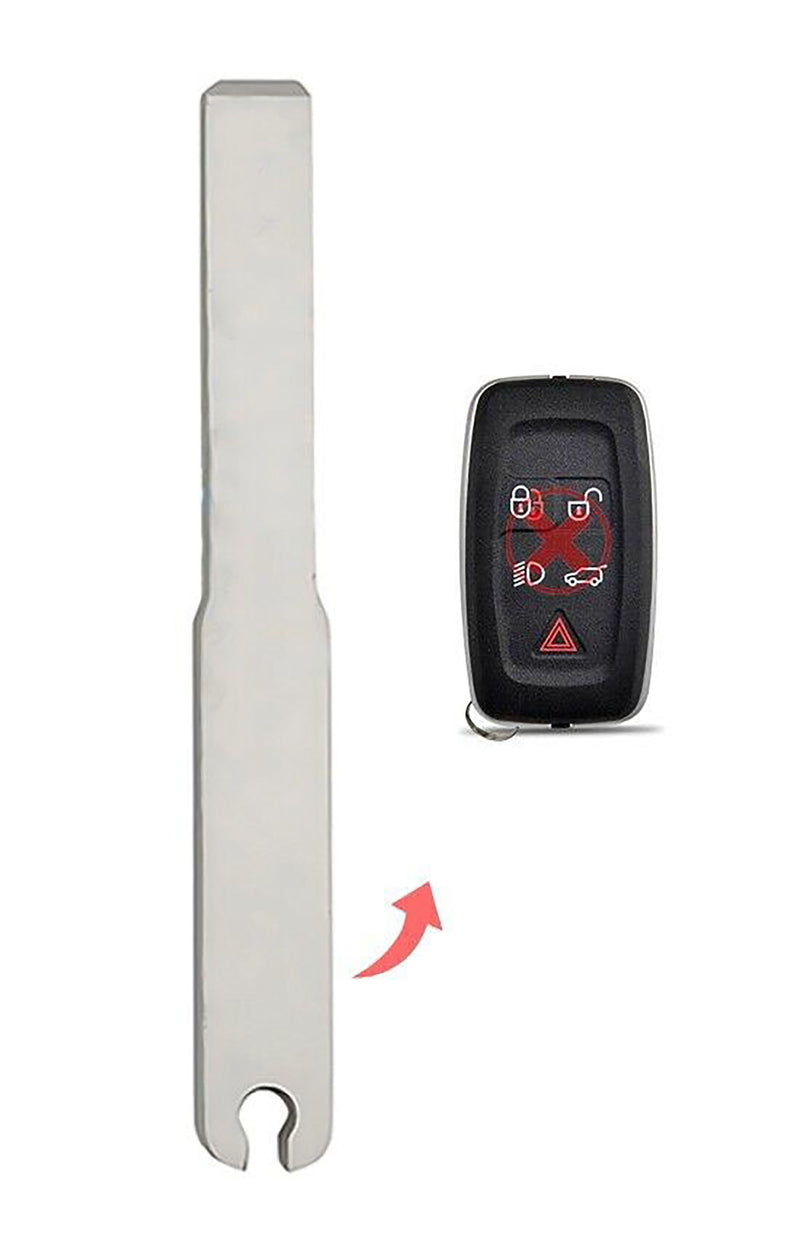 1x New Replacement Key Fob Remote Uncut Blade Compatible with & Fit For Land Rover Vehicles - MPN KOBJTF10A-14