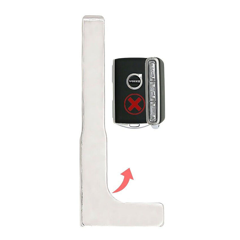 1x New Quality Replacement Key Fob Remote Insert Blade Compatible with & Fit For Volvo Vehicles - MPN YGOHUF8423-07