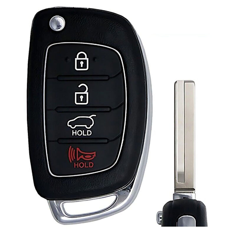 1x New Replacement Key Fob Remote Compatible with & Fit For 2013-2016 Hyundai Santa Fe US & CA Market - MPN TQ8-RKE-3F04-02