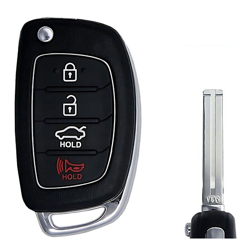 1x New Replacement Key Fob Remote Compatible with & Fit For Hyundai Vehicles US & CA Market - MPN TQ8-RKE-4F25-02