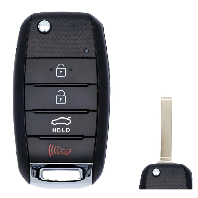 1x New Replacement Transponder Key Fob Remote Compatible with & Fit For 2016-2020 Kia Optima - MPN SY5JFRGE04-02