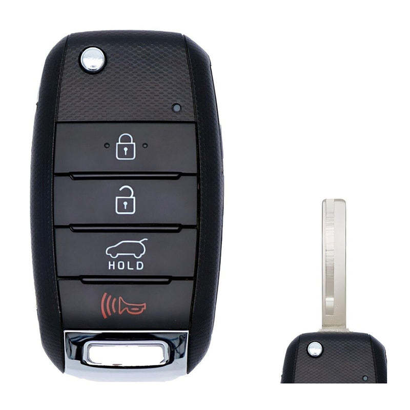 1x New Replacement Transponder Key Fob Remote Compatible with & Fit For 2016-2020 Kia Sorento - MPN OSLOKA-910T-02