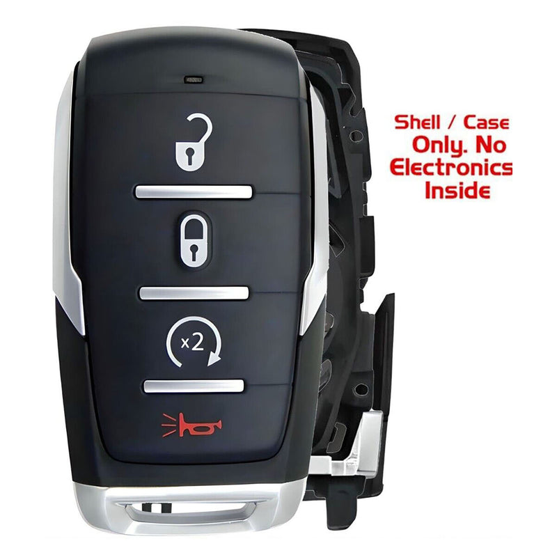 1x New Replacement Proximity Key Fob Remote SHELL / CASE Compatible with & Fit For 2019-2023 RAM 1500 - MPN OHT-4882056-16 (NO electronics or Chip inside)