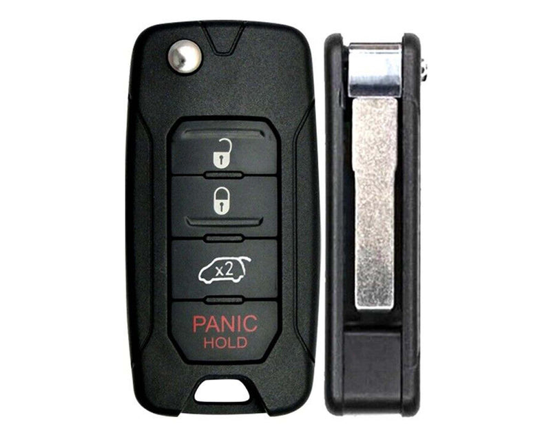 1x New Replacement Key Fob Compatible with & Fit For Select Jeep Fiat Vehicles 2ADFTFI5AM433TX