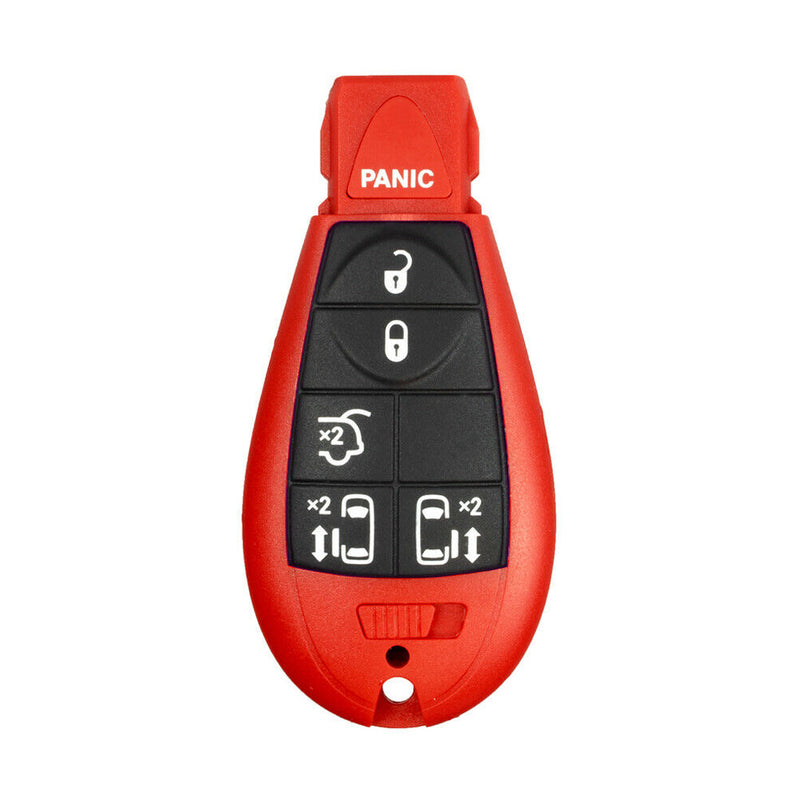1x OEM Replacement Remote Key Fob For Chrysler Dodge Caravan VW - Red