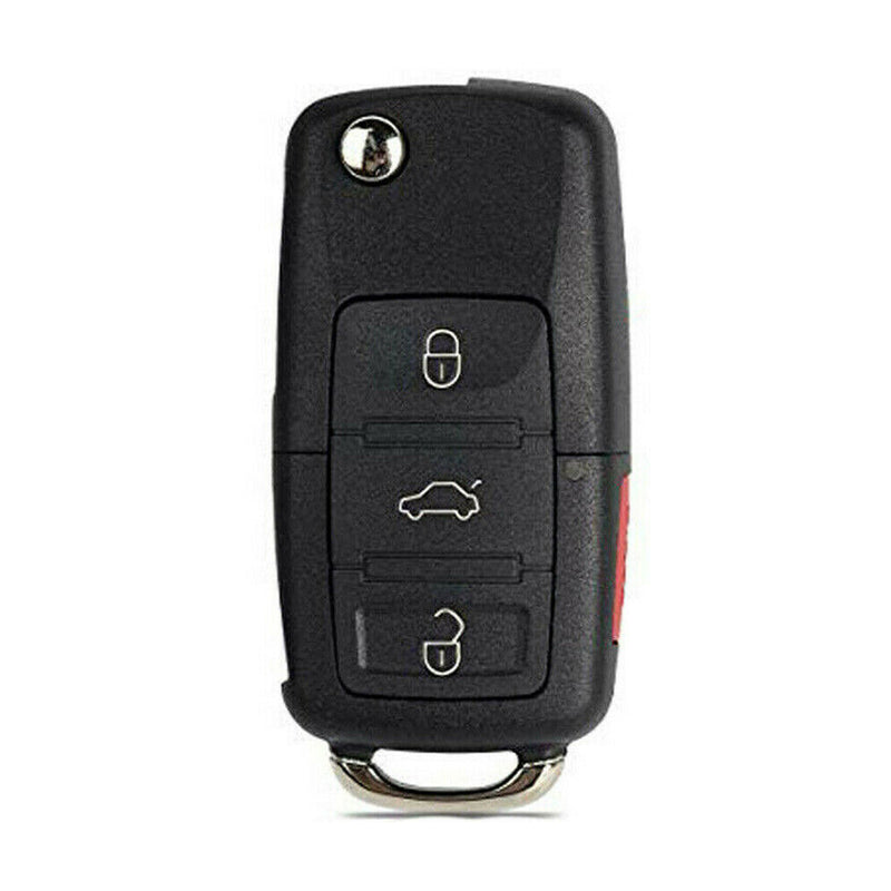 1x New Replacement Key Fob Remote Flip 3 Button For Volkswagen