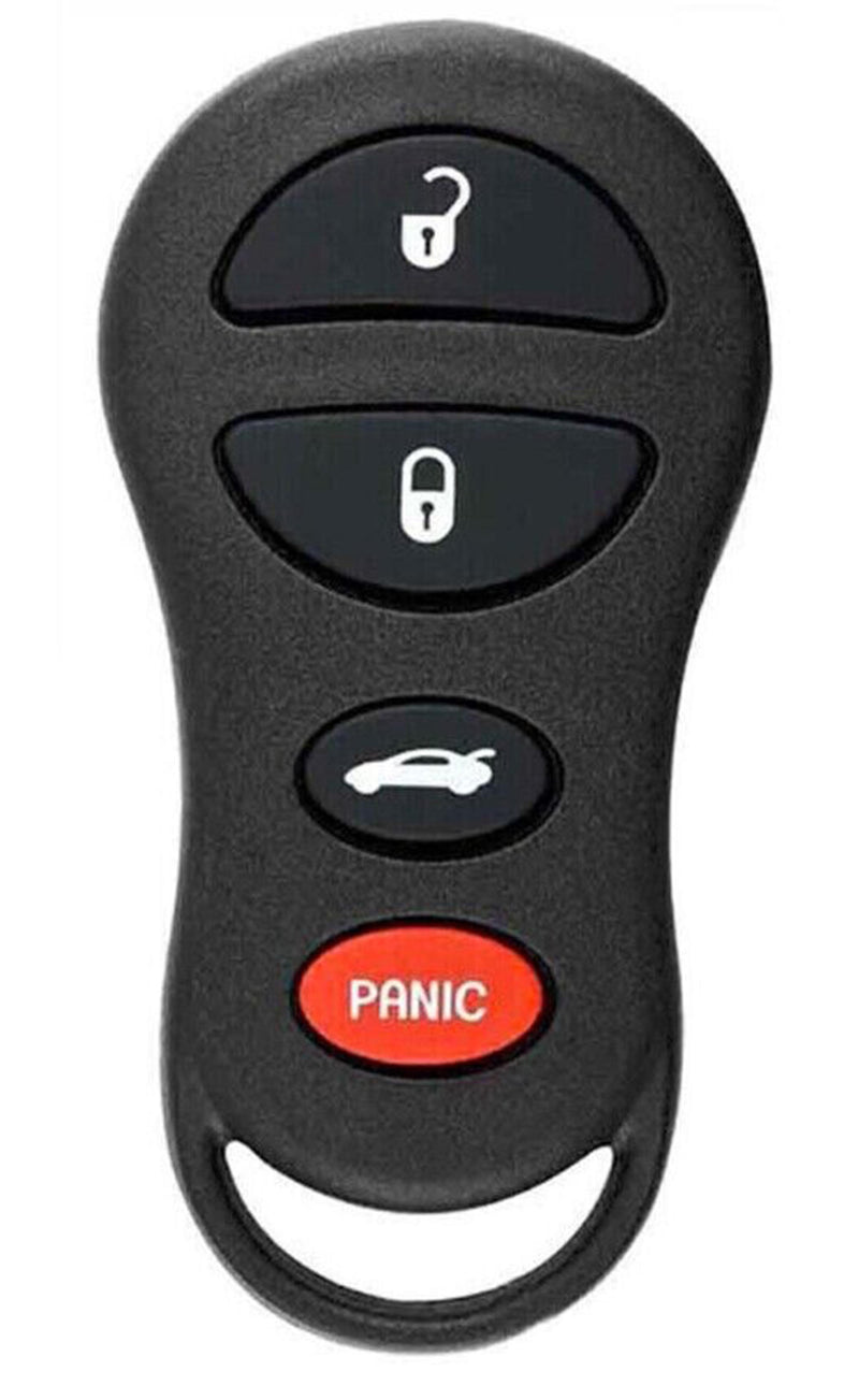 1x Keyless Remote Key Fob SHELL / CASE For Select Chrysler Dodge Jeep (No Electronics or Chip Inside)