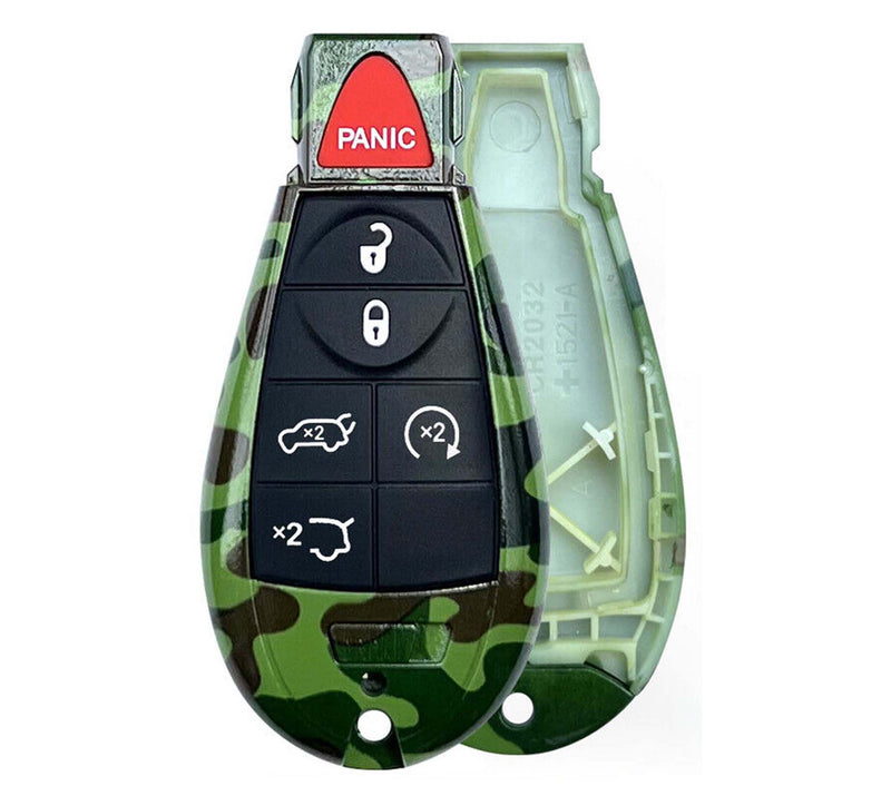 Lot of 1x New Replacement Keyless Entry Remote Key Fob SHELL / CASE Compatible with & Fit For Jeep (No Electronics or Chip Inside) IYZ-C01C-G-Camo-36