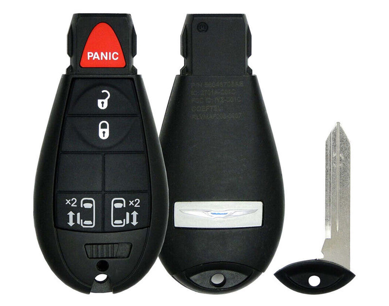 Lot of 1x Factory OEM Genuine Keyless Entry Remote Key Fob Compatible with & Fit For 08 - 16 Chrysler