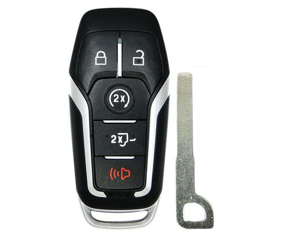 1x New Replacement Proximity Key Fob SHELL / CASE Compatible with & Fit For 2015 2016 2017 Ford F-150 (No Electronics or Chip Inside)