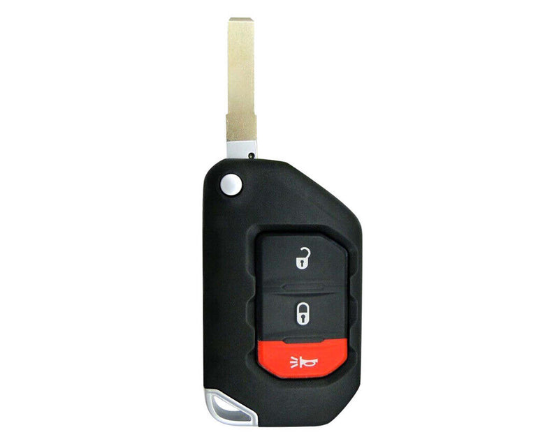 Lot 1x New Replacement Keyless Key Fob Compatible with & Fit For 2018-2022 Jeep Gladiator and Wrangler