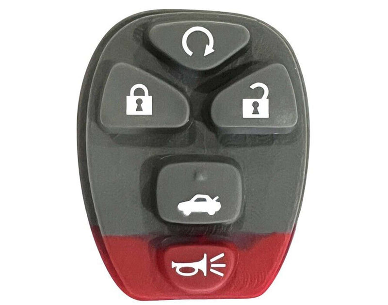 1x New Replacement Remote Control Key Fob Rubber Button Pad Compatible with & Fit For Chevy