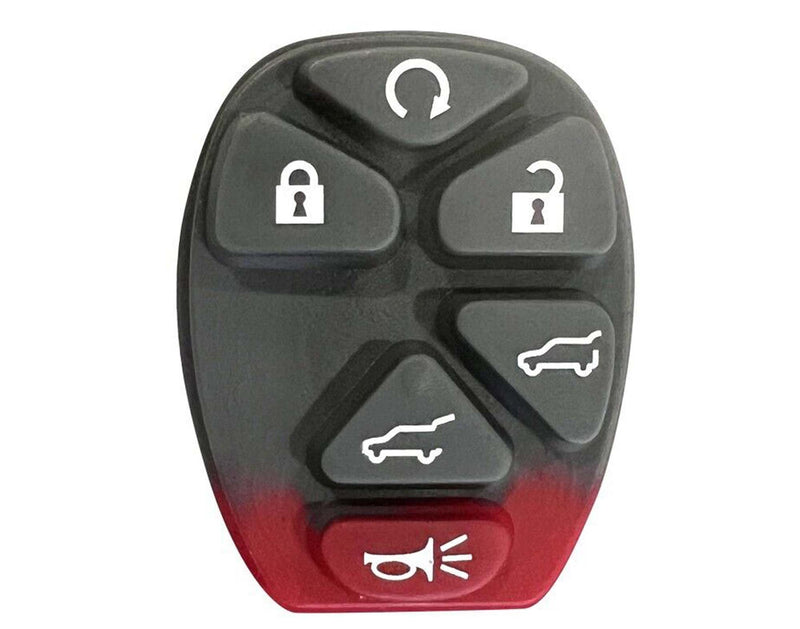 1x New Replacement Remote Key Fob Rubber Button Pad Compatible with & Fit For GMC Chevy Cadillac